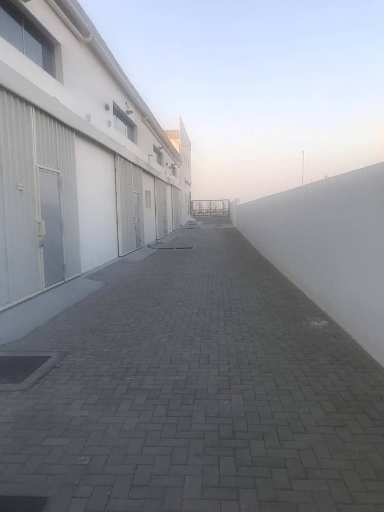 Main Road Facing Brand New 2000 Sqft Warehouse For Rent in Al Jurf Ajman With 3 Phase Electricity