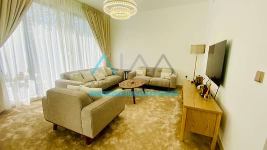 4 Bedroom Villa for Rent in Dubai Hills Estate, Dubai - Living. jpg