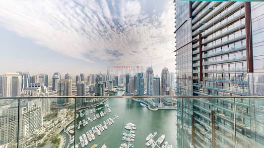 1 Bedroom Apartment for Sale in Dubai Marina, Dubai - FULLY FURNISHED / MARINA VIEW / 1 BR + 2 BATH