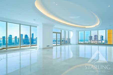 4 Bedroom Apartment for Rent in Dubai Marina, Dubai - Vacant | High Floor | Sea View