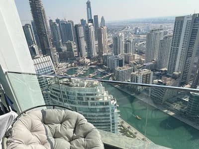 1 Bedroom Apartment for Rent in Jumeirah Beach Residence (JBR), Dubai - Vacant | Marina View | On High Floor