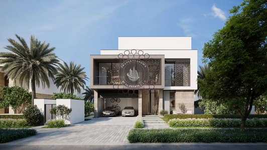 6 Bedroom Villa for Sale in Palm Jebel Ali, Dubai - 01-BV-A Rendering - Exterior Street-side 2023-09-19 05_06_38. jpg