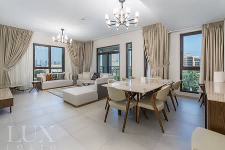 3 Bedroom Flat for Rent in Umm Suqeim, Dubai - Luxurious and Upgraded Apt  | Burj AL Arab View | Vacant Now