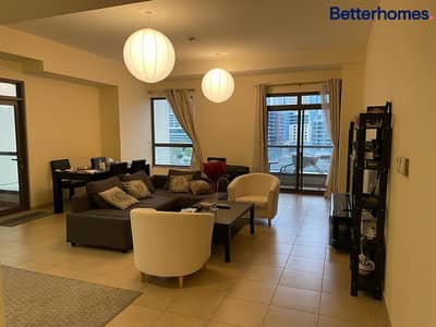 1 Bedroom Apartment for Rent in Jumeirah Beach Residence (JBR), Dubai - Fully Furnished | Pool View | Spacious | Balcony