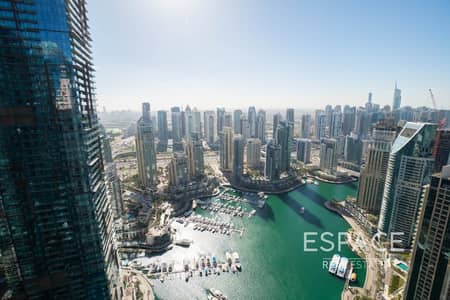 3 Bedroom Apartment for Sale in Dubai Marina, Dubai - VOT | Fendi | Full Marina Views | High Floor
