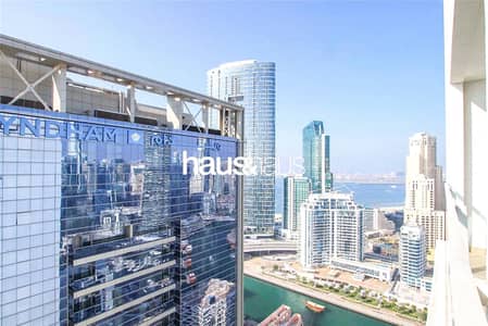 1 Bedroom Apartment for Rent in Dubai Marina, Dubai - High Floor | Sea + Marina view | Amazing Interior