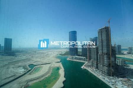 3 Bedroom Flat for Rent in Al Reem Island, Abu Dhabi - Sea View|High Floor|3BR+M|Attractive Amenities