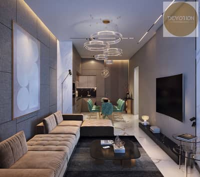 شقة 3 غرف نوم للبيع في أرجان، دبي - Lounge Dinnng & Kitchen_01_A. jpg