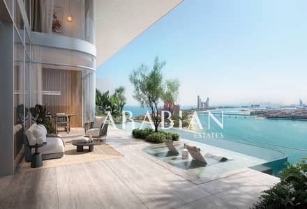 4 Bedroom Flat for Sale in Palm Jumeirah, Dubai - Mid Floor | With Jacuzzi | Ocean + Palm Views
