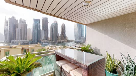3 Bedroom Flat for Sale in Dubai Marina, Dubai - Upgraded 3 bed plus maid with Dubai Marina View