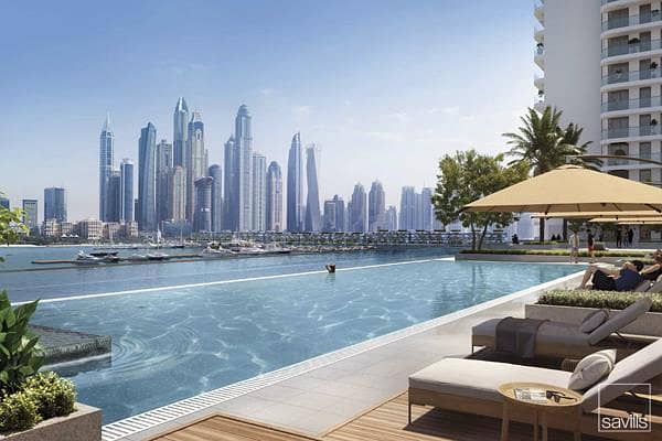 位于迪拜港，艾玛尔海滨社区，皇宫海滩公寓 3 卧室的联排别墅 7200000 AED - 8840790