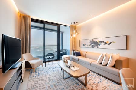 2 Bedroom Hotel Apartment for Rent in Jumeirah Beach Residence (JBR), Dubai - Hotel Side with Panoramic Sea View | Balcony