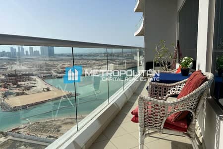 2 Bedroom Flat for Rent in Al Reem Island, Abu Dhabi - Sea View|Fully Furnished|2BR Apartment w/ Balcony