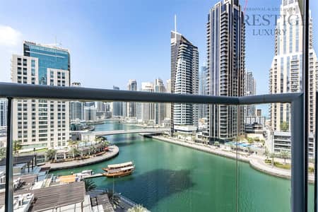 2 Bedroom Apartment for Rent in Dubai Marina, Dubai - Fully Furnished | Full Marina View | 2BR + Maid