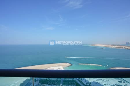 3 Bedroom Apartment for Rent in The Marina, Abu Dhabi - Sea View| Type T2 |Alluring Apartment With Balcony
