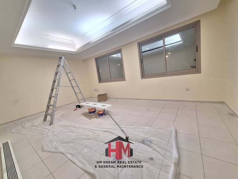 Very Spacious One Bedroom Hall with parking villa for rent at Al bateen