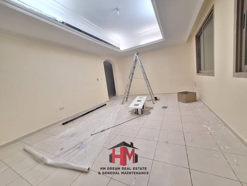 Very Spacious One Bedroom Hall with parking villa for rent at Al bateen