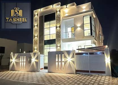Villa for sale, including air conditioning, on Sheikh Mohammed bin Zayed Road, freehold, all nationalities, full bank financing, without down payment
