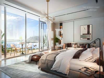 2 Bedroom Apartment for Sale in Saadiyat Island, Abu Dhabi - sunrise and Louvre view | 2+maid I Handover 2025
