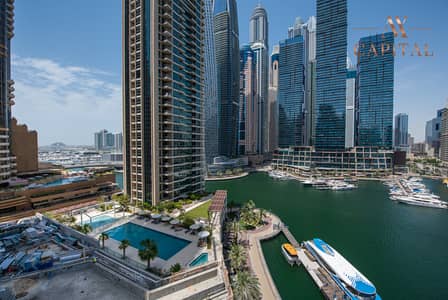 1 Bedroom Apartment for Rent in Dubai Marina, Dubai - Vacant | Marina View | Kitchen Appliances