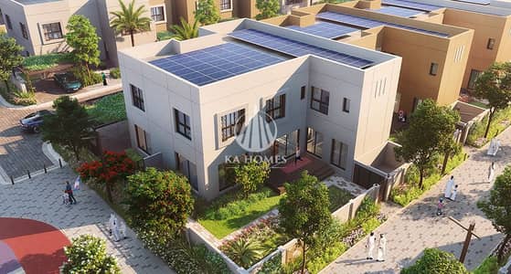 5 Bedroom Villa for Sale in Al Rahmaniya, Sharjah - Five-bedroom villa - open corner - freehold - golden residency - 20% down payment