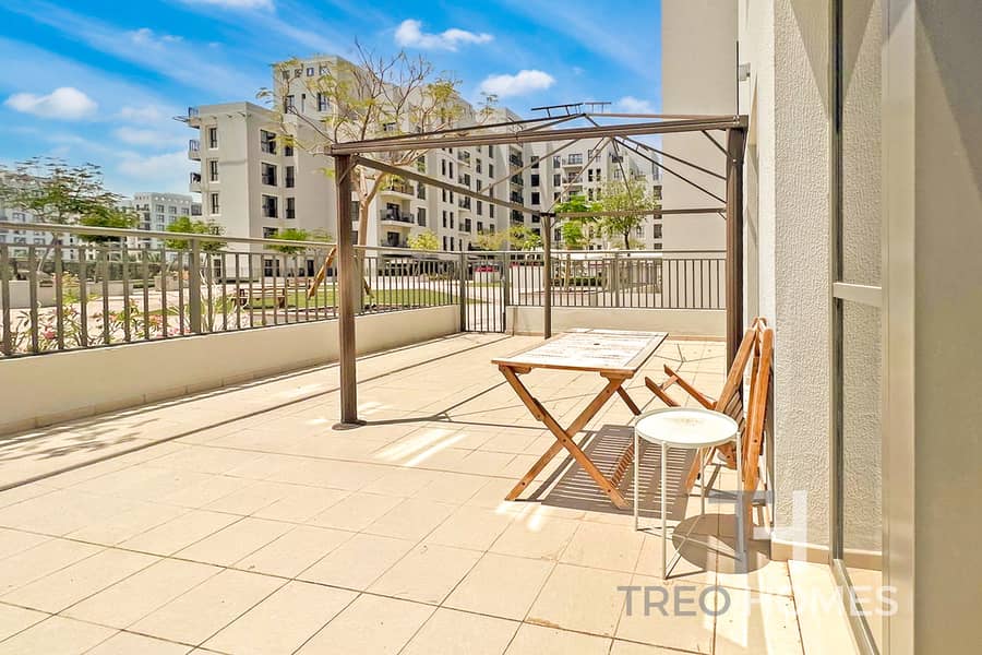 Fully furnished|Huge terrace|12 Cheques