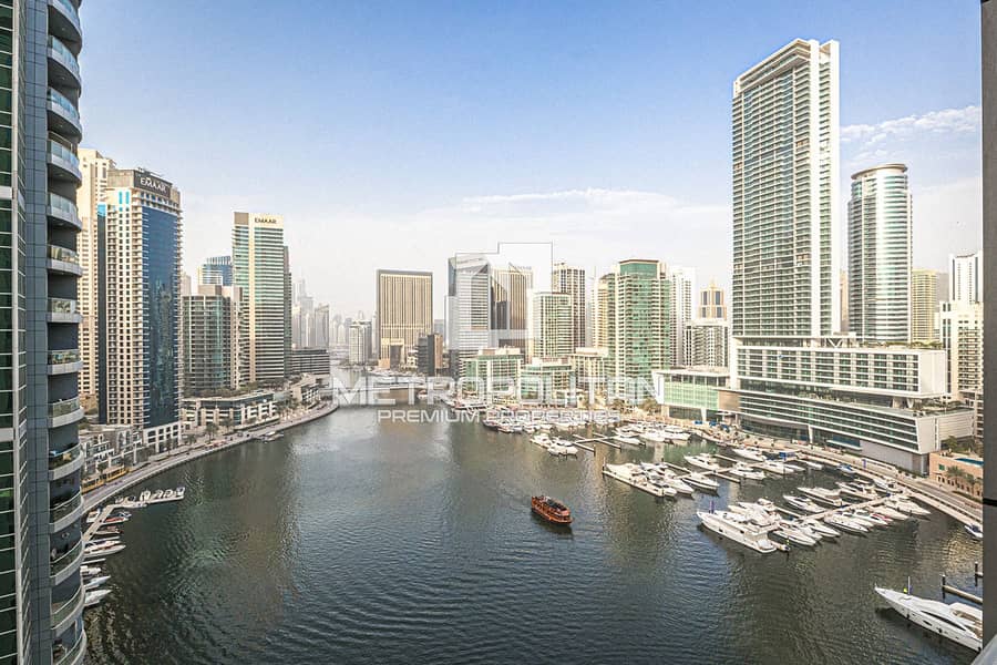 High Floor | Large Balcony | Stunning Marina View