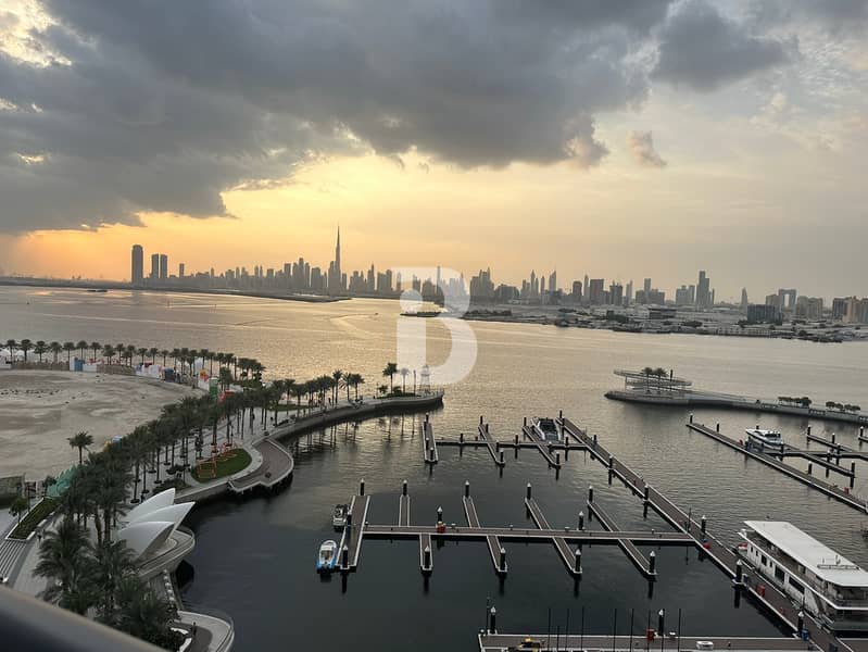 Panoramic Burj Khalifa and Sea View |Chiller Free