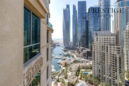 1 Bedroom Apartment for Rent in Dubai Marina, Dubai - Exclusive! High floor,Marina and Golf View
