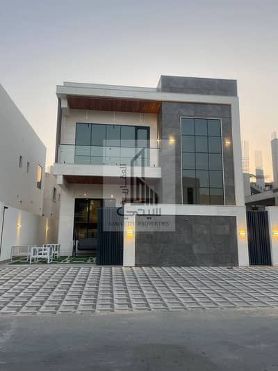 At a snapshot price and without a down payment, one of the most luxurious villas in Al Helio, on Asphalt Street, close to Mohammed bin Zayed