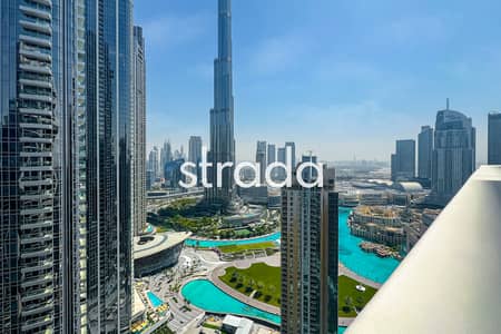 3 Bedroom Apartment for Rent in Downtown Dubai, Dubai - High floor | Two terraces | Full Burj views