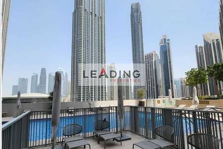 2 Bedroom Apartment for Rent in Downtown Dubai, Dubai - pool view. jpeg
