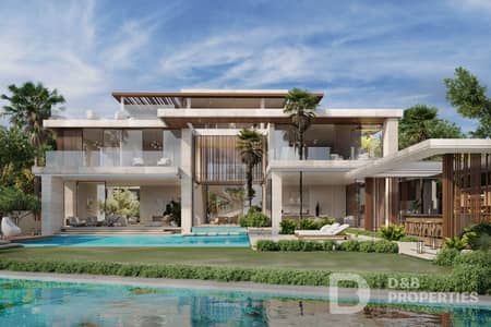 6 Bedroom Villa for Sale in Tilal Al Ghaf, Dubai - Lagoon Facing | Single Row | Luxury Mansion
