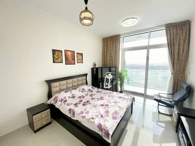 Studio for Sale in DAMAC Hills, Dubai - Skyline View | Rented | High Floor
