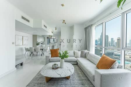 3 Bedroom Apartment for Rent in Downtown Dubai, Dubai - Exclusive | Marble Flooring | Burj Khalifa View