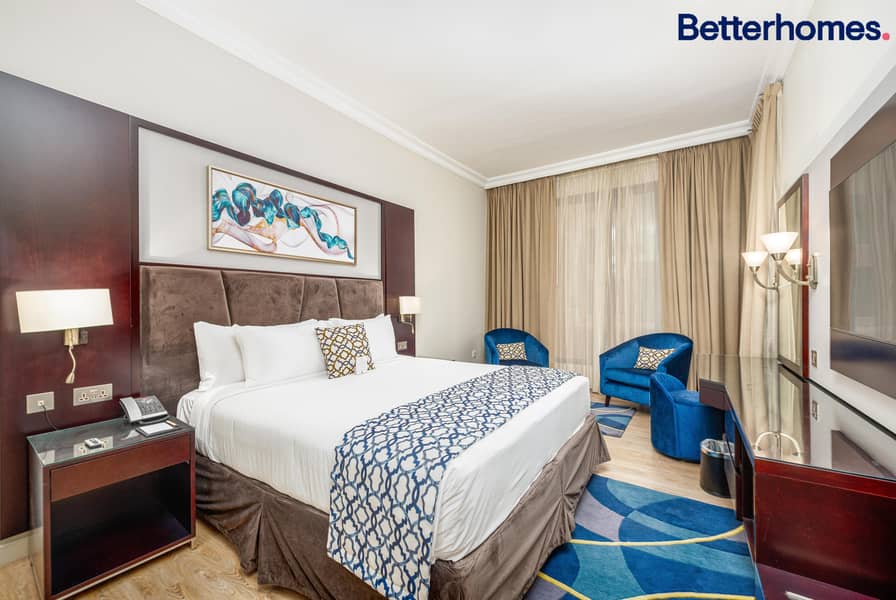 شقة فندقية في فندق تو سيزنز،مدينة دبي للإنترنت 2 غرف 149722 درهم - 9008081