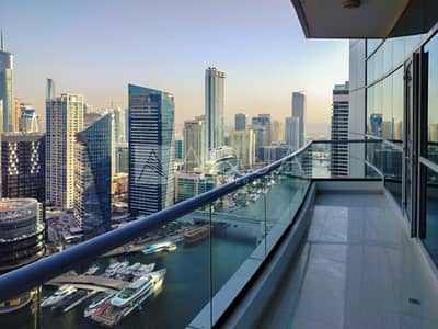 1 Bedroom Apartment for Rent in Dubai Marina, Dubai - VACANT | MARINA VIEW | HIGH FLOOR UNIT