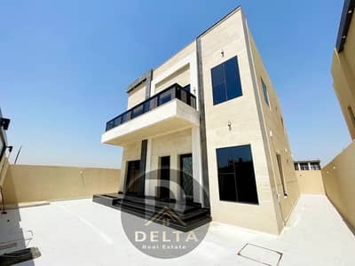 Without down payment,own a villa for sale with a large yard in the most prestigious place in Ajman, first inhabitant freehold , super deluxe finishing