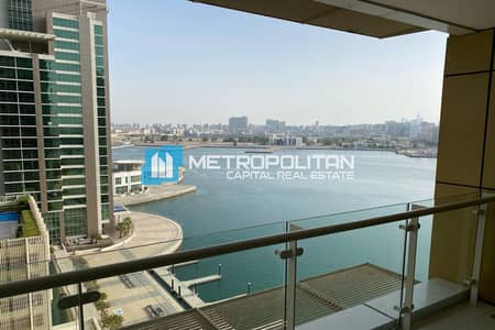 3 Bedroom Flat for Sale in Al Reem Island, Abu Dhabi - Partial Canal And Community View | 3BR+M | Balcony