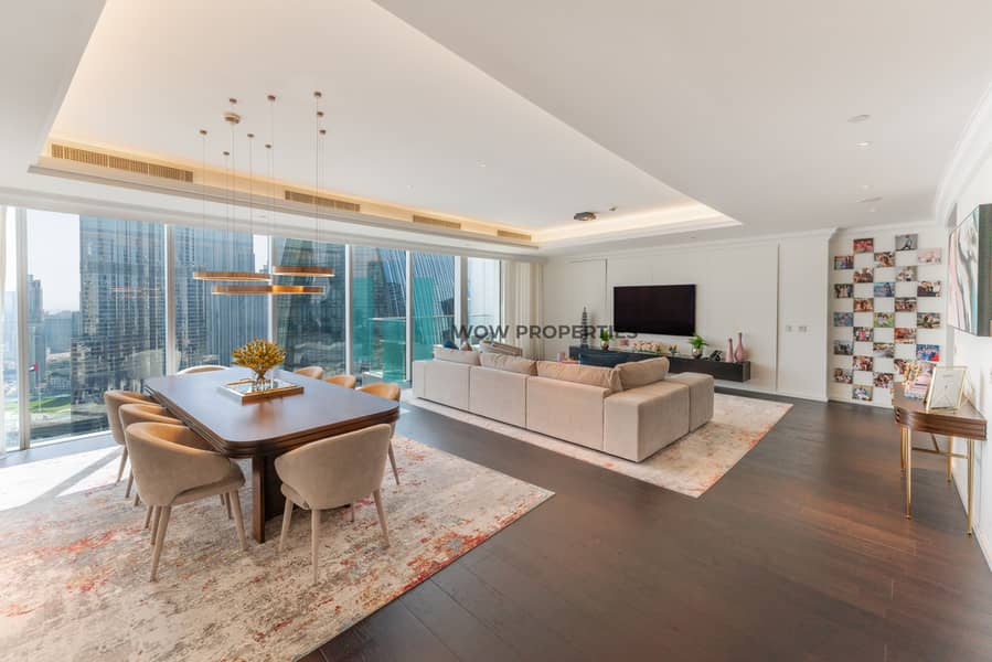 Exclusive 4 Beds | Fully Furnished | Burj Khalifa View