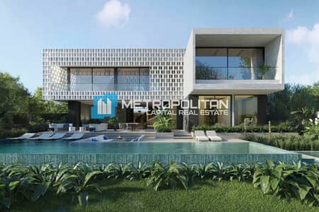 5 Bedroom Villa for Sale in Al Hudayriat Island, Abu Dhabi - First Row|Waterfront 5BR|Exclusive Unit|Single Row