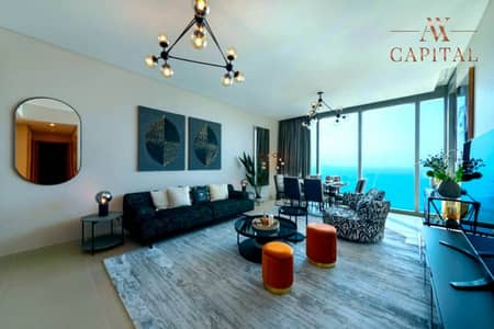2 Bedroom Apartment for Rent in Dubai Marina, Dubai - Fully Furnished | Vacant | Sea View