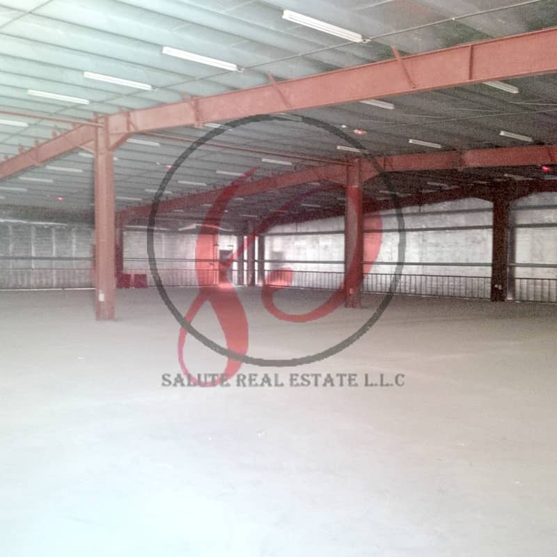 2500 sqft Warehouse with Three Phase Electricity At prime location for just aed 50,000/year