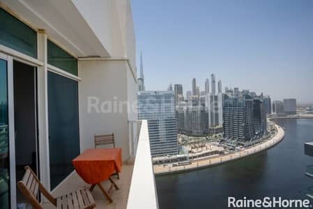 2 Bedroom Flat for Sale in Business Bay, Dubai - Spacious 2 beds|Canal View|High Floor|Fully Furnished