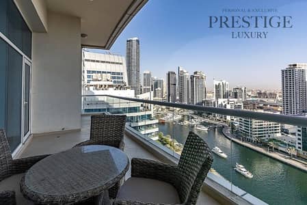 2 Bedroom Flat for Sale in Dubai Marina, Dubai - Panoramic Marina and Sea view | Fully Furnished