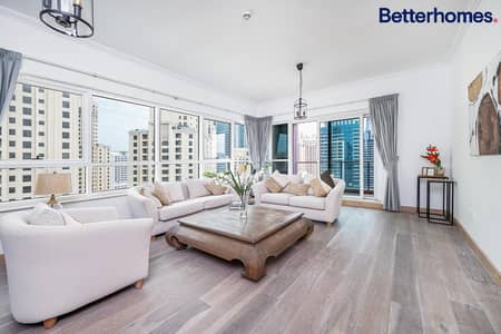 4 Bedroom Flat for Rent in Dubai Marina, Dubai - Marina View | Furnished | High floor