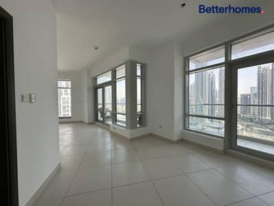 2 Bedroom Apartment for Rent in Downtown Dubai, Dubai - 2BR Unfurnished | High Floor | Managed