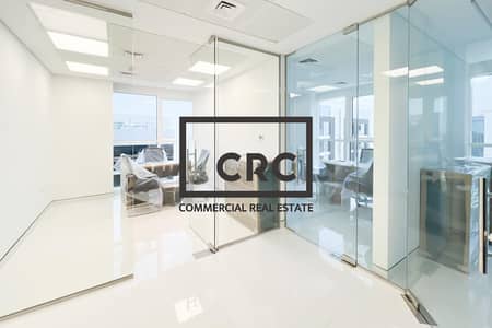 Office for Rent in Al Raha Beach, Abu Dhabi - Glass Partitioned | Furnished | High Floor