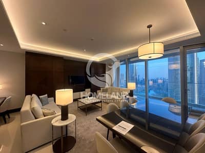 3 Bedroom Flat for Rent in Downtown Dubai, Dubai - High Floor | Bills Included | Burj and Sea Views
