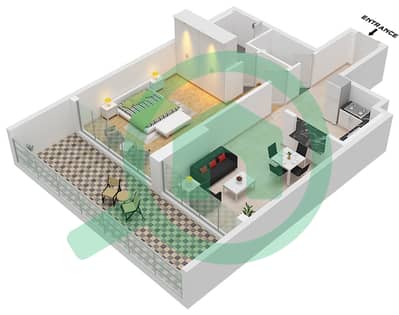 Confident Lancaster - 1 Bedroom Apartment Type 07 Floor plan